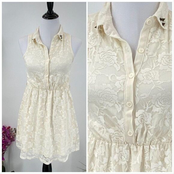 Lace Studded Sun Dress - Picture 1 of 5